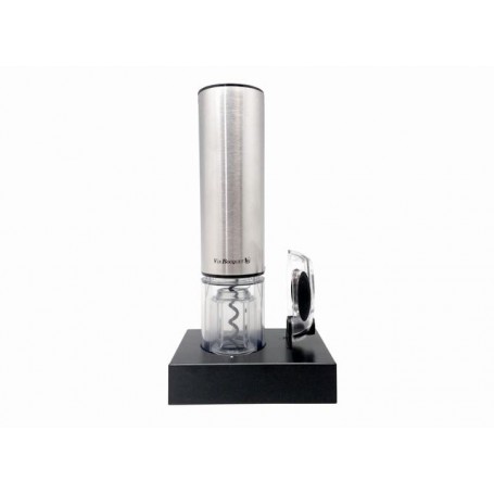 Set Cavatappi Vino Vin Bouquet - Con Tappo A Vuoto E Decapsulatore, Acciaio Inox, Argento - Foto 4