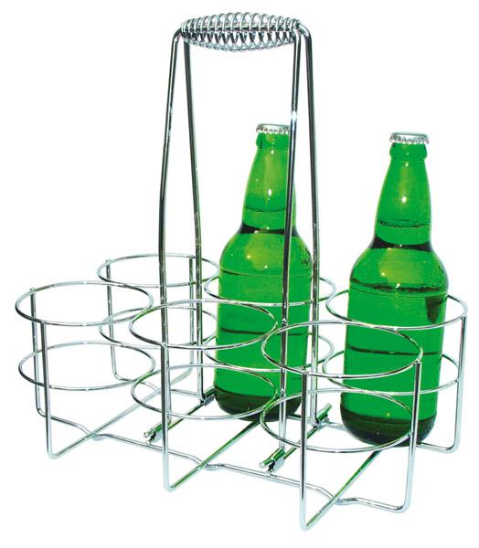 PORTA BOTELLAS METAL PARA 6 BOT. 9.5Ø