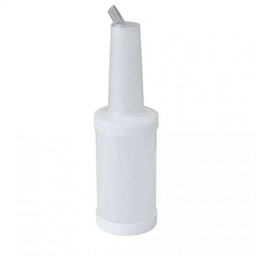 BOTELLA MEZCLADOR 1L PLASTICO BLANCO