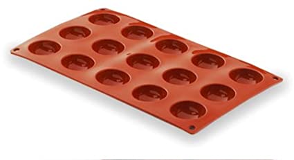 MOLDE SILICONA 30X17.5CM 15U SEMIESFERA