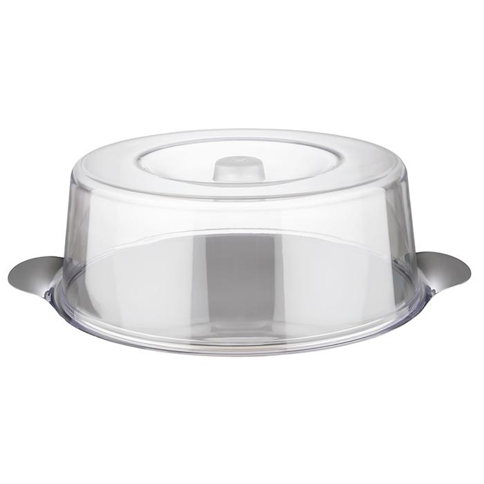 BANDEJA TARTA INOX 30CM CON CAMPANA