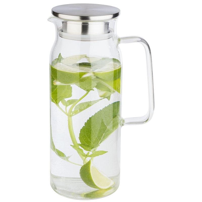 JARRA 1.5L VIDRIO+TAPA INOX FILTRO