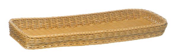 BANDEJA CESTA 60X20X5CM BEIG CLARO