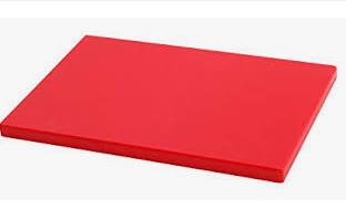TABLA POLIET. 500X300X20MM ROJO