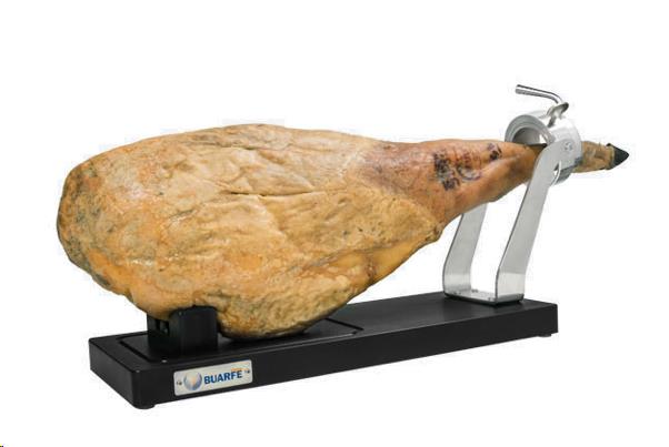 JAMONERO IBERICO INOX BASE POLIET. NEGRO