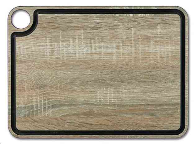 TABLA CORTE C/CANAL 37.7X27.7CM NATURAL